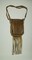 Genuine Leather Hair-On Hide Trim Fringed Crossbody Bag Small